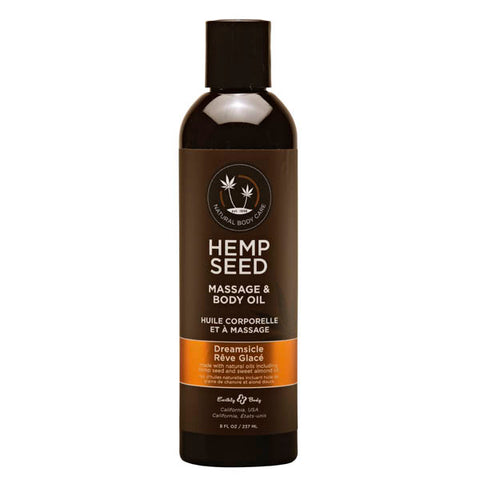 Dreamsicle Hemp Seed Massage and Body Oil Tangerine and Plum Scented 237 ml Massage Oil