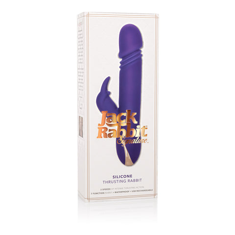 Premium Jack Rabbit Silicone Thrusting Rabbit Vibrator Rechargeable VIBRATORS-RABBIT