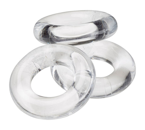 Super Stretch Clear Cockring Combo Set for Longer Performance