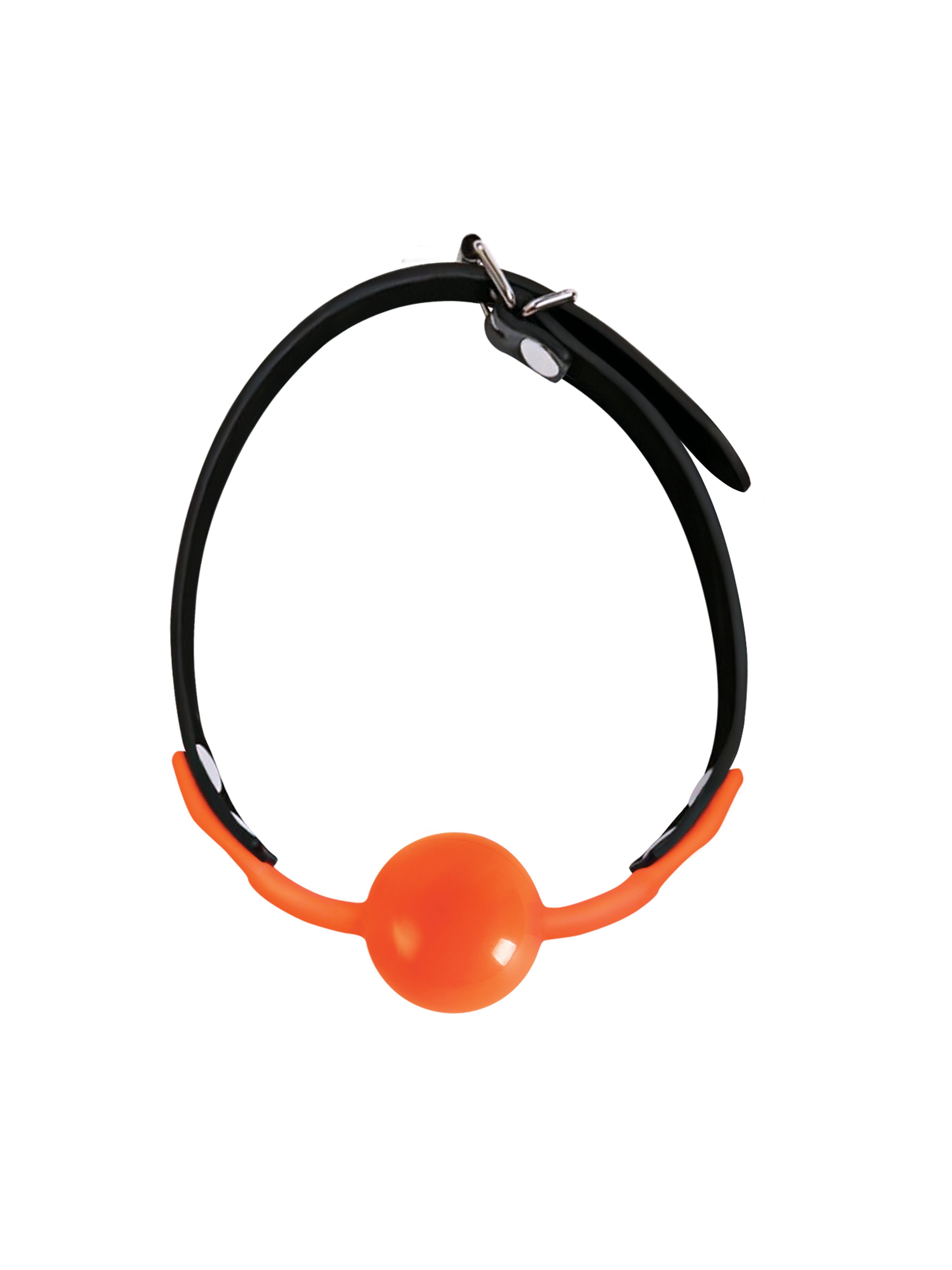 Orange Is the New Black Siligag – Body-Safe Silicone Ball Gag with Faux Leather Straps > Bondage Gear > Gags and Bits Main image