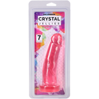 Crystal Jellies 7 Inch Realistic Cock Pink > Vibrators > Realistic Vibrators