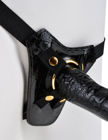 Fetish Fantasy Gold Black Designer Strap-On Harness for Adults STRAP-ONS