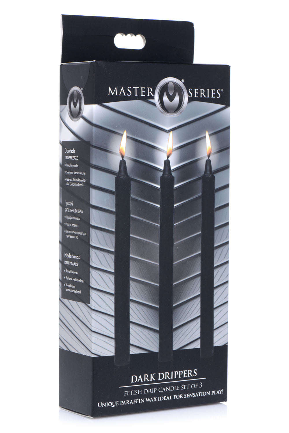 Master Series Fetish Drip Candles Black Three Pack Black Drip Candles