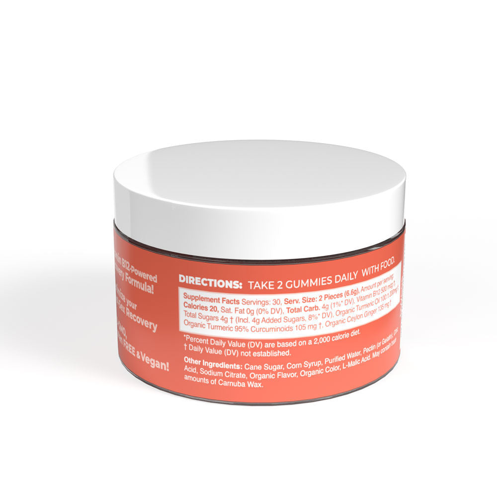 Recharge Recovery Gummies for Adults with Vitamin B12 and Turmeric ENHANCERS