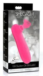 Shegasm Travel Sidekick Suction Clit Stimulator Pink Toy > Sex Toys For Ladies > Air Pulsation