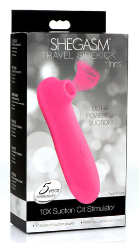 Shegasm Travel Sidekick Suction Clit Stimulator Pink Toy Suction Stimulator