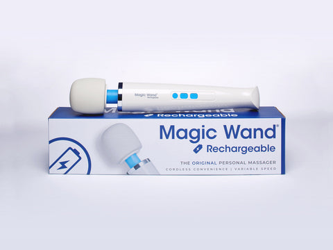 Magic Wand Rechargeable Wireless Electric Massage Vibrator White Electric Massager
