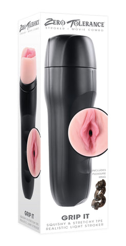 Zero Tolerance Grip It Light Vagina Stroker Strokers - Manual