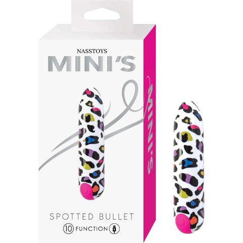 Nasstoys Minis Spotted Bullet (White) – Compact Rechargeable Vibrator Default Title Vibrators