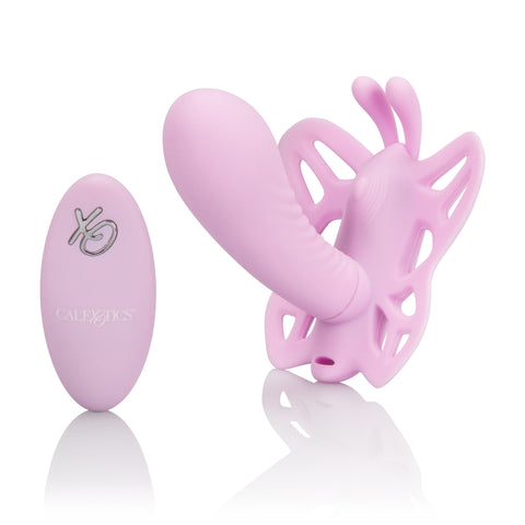 Venus Butterfly Silicone Remote G-Spot Vibrator with 12 Modes Pink Vibrators