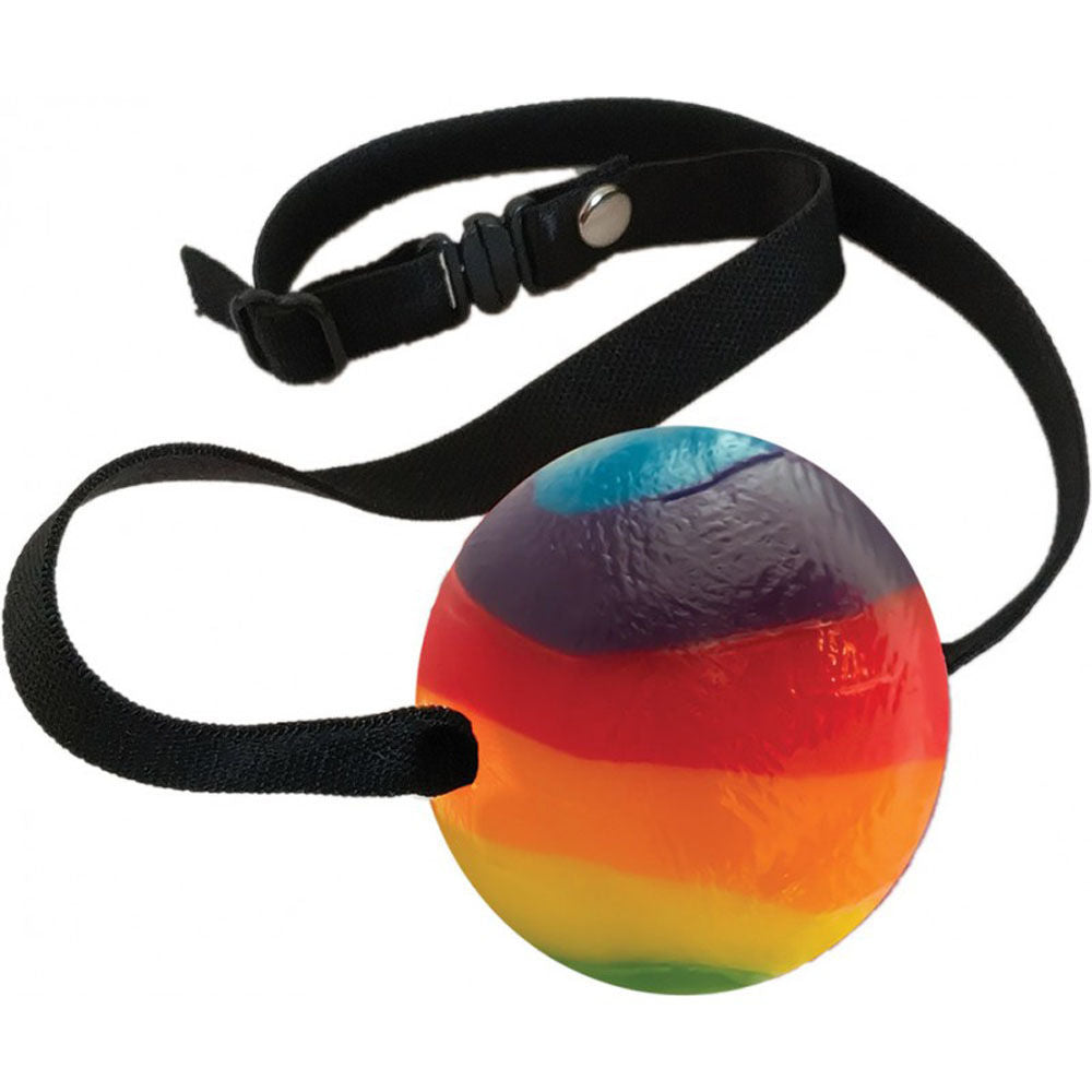 Rainbow Candy Ball Gag Rainbow > Novelties > Candy & Edible Items