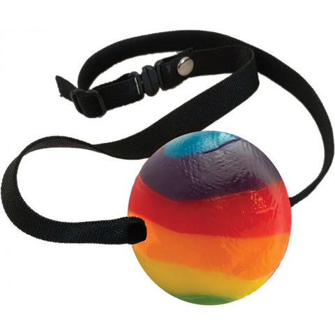 Rainbow Candy Ball Gag Rainbow > Novelties > Candy & Edible Items