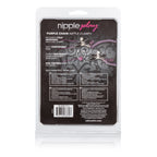 Silver Beaded Adjustable Nipple Clamps with Rubber Coating > Sex Toys > Nipple Clamps