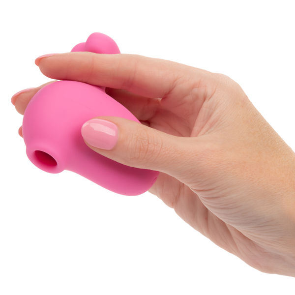 First Time Rechargeable Suck and Play Clitoral Massager Pink Suction Stimulator