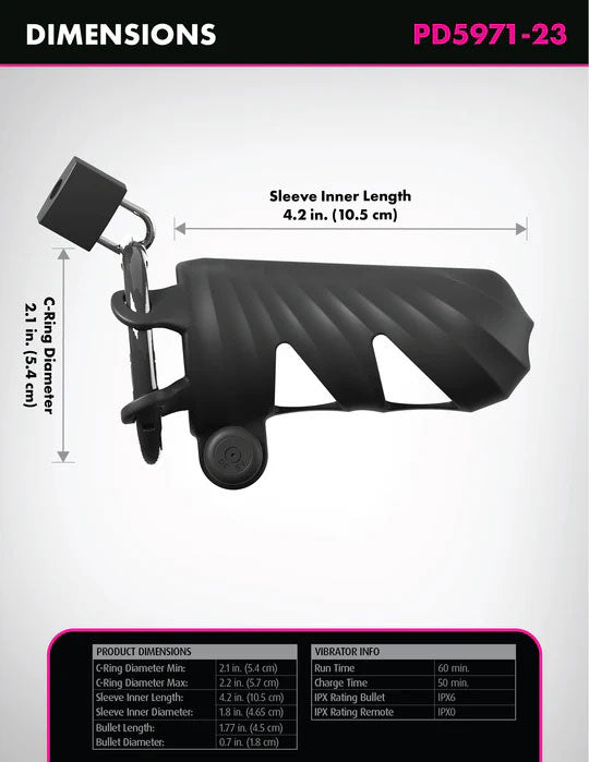 Fantasy C-Ringz (Black) – Remote-Controlled Vibrating Cock Blocker Cock Rings Vibrating