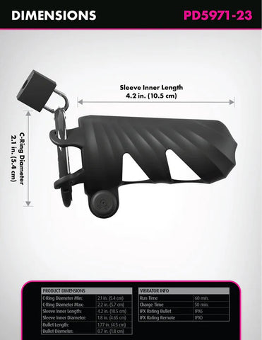 Fantasy C-Ringz (Black) – Remote-Controlled Vibrating Cock Blocker Cock Rings Vibrating