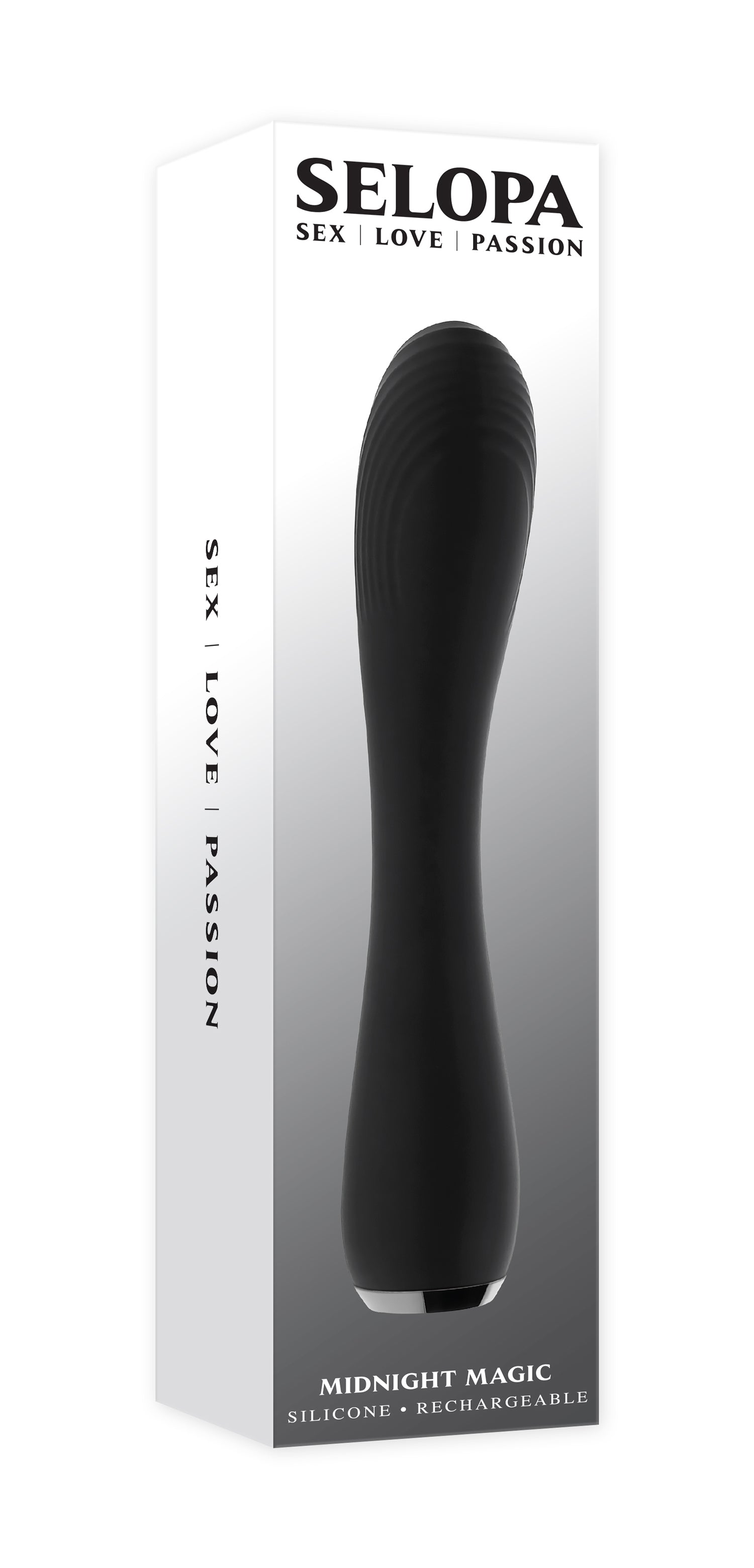 Selopa Midnight Magic Vibrator 20.2 cm Waterproof Toy Black Vibrators