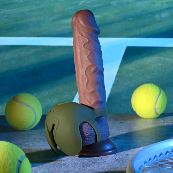 Zero Tolerance NUTTY BUDDY Olive Vibrating Cock & Balls Ring > Cock Ring > Vibrating