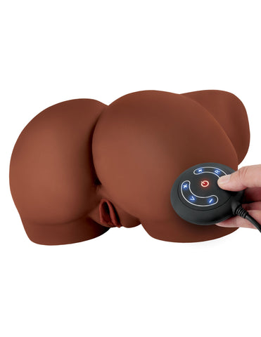 Pdx Elite Milk Me Silly Brown Mega Vibrating Male Masturbator Strokers - Manual