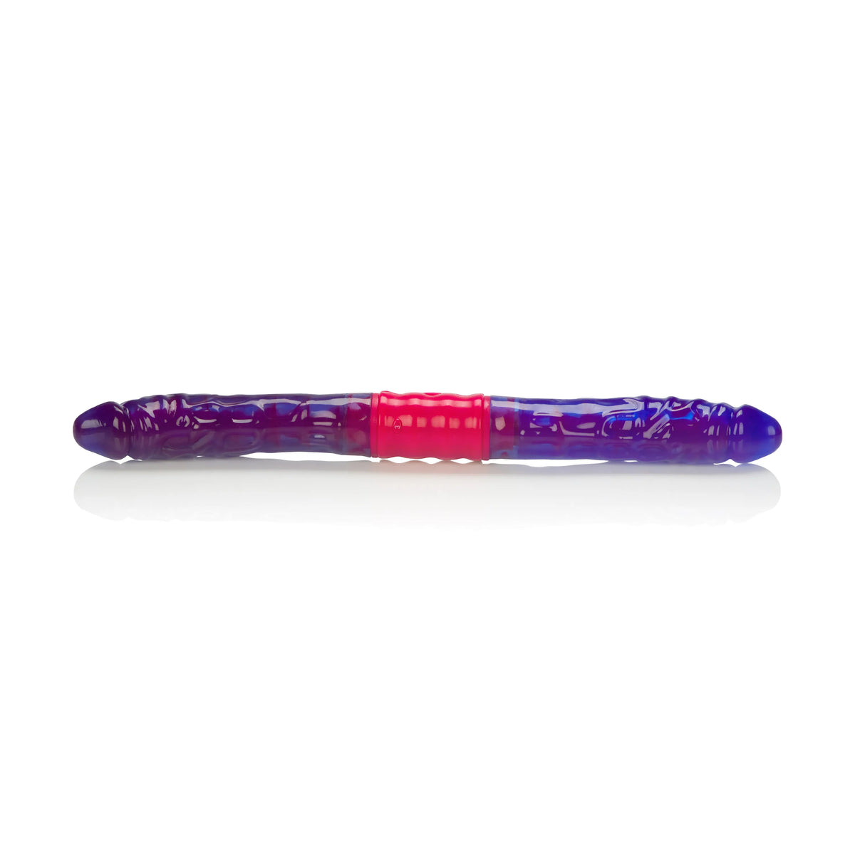 Dual Vibrating Flexi Dong – Flexible Soft Jelly Double Vibrator > Dildos > Double Dildos