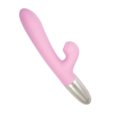 Goddess Tapping Thruster Vibrator Pink with USB Rechargeable Pink VIBRATORS-RABBIT-MULTI
