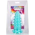 Crystal Jellies Anal Twist - 6 / 7 Inch Soft Flexible Anal Stimulator Teal > Anal Range > Anal Probes