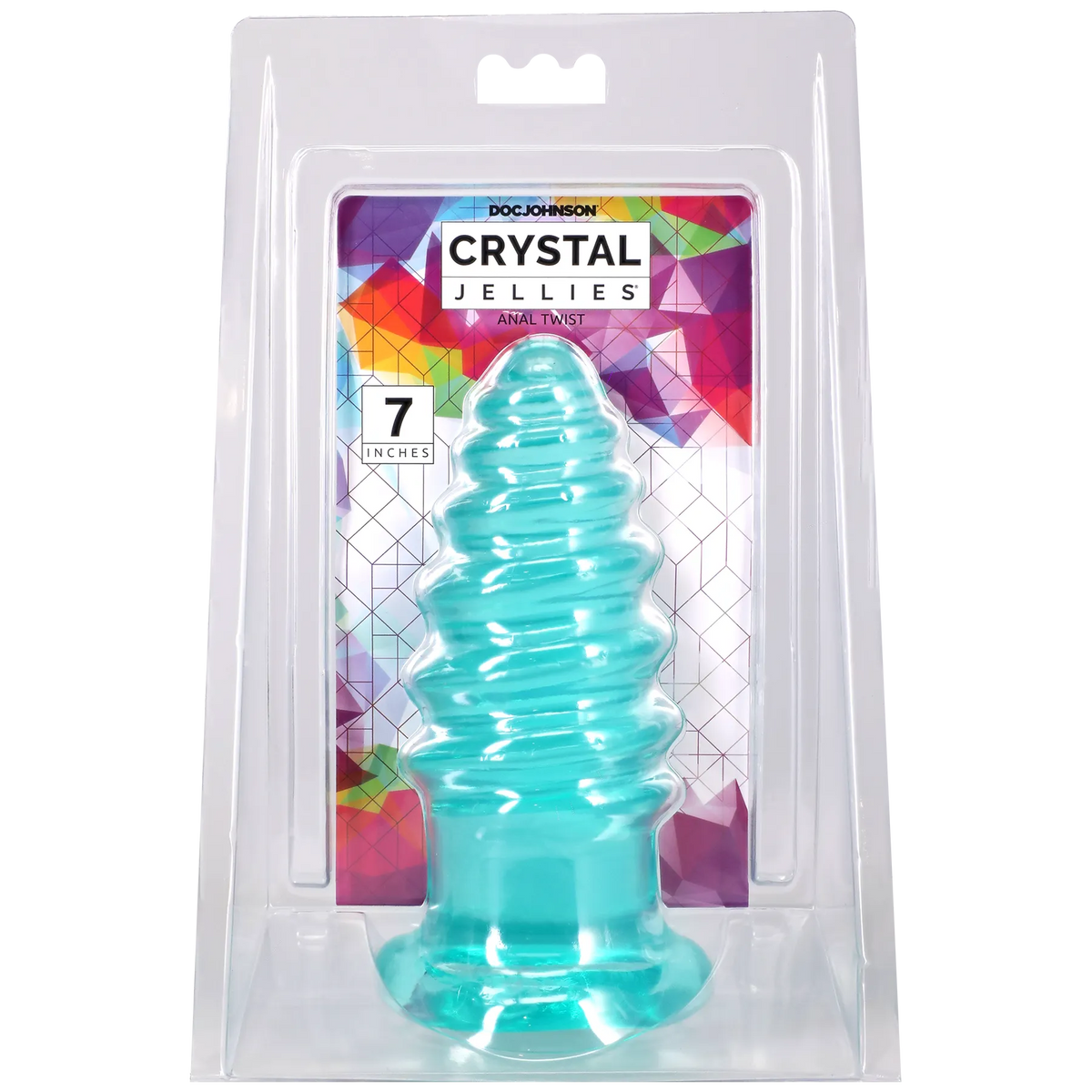Crystal Jellies Anal Twist - 6 / 7 Inch Soft Flexible Anal Stimulator Teal > Anal Range > Anal Probes