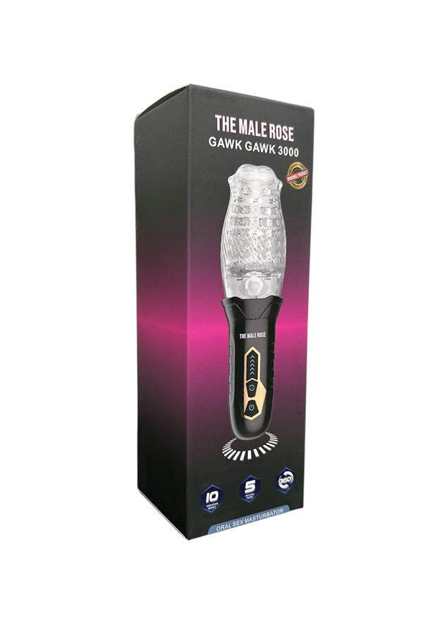 The Male Rose Original Vibrating Rotating Male Masturbator Strokers - Auto