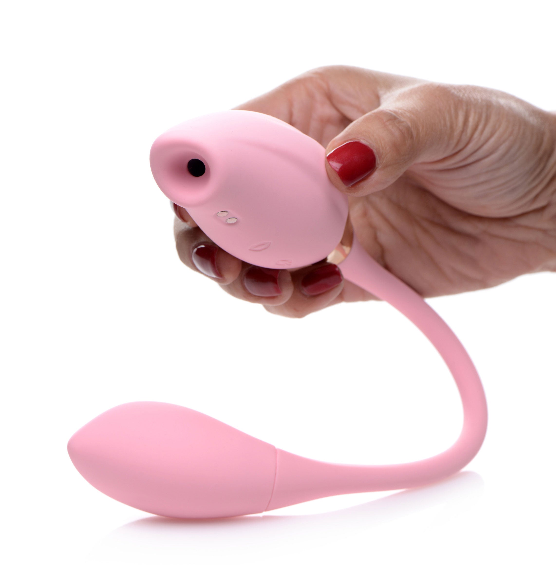 Shegasm Tandem Plus Silicone Suction Clit and G-Spot Vibrator Suction Stimulator