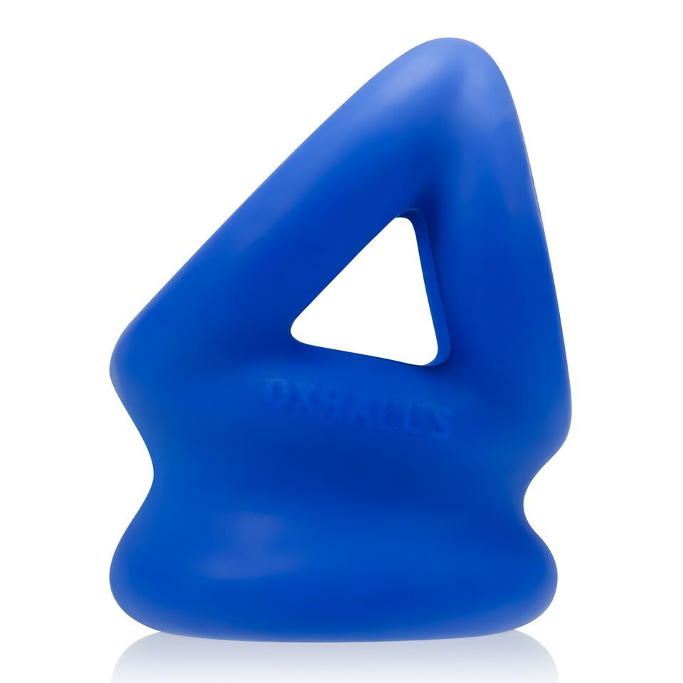 Tri-Squeeze Ball Stretch Cock Sling in Black Ice by Oxballs > Cock Ring > Sling