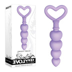 Sweet Treat Heart-Shaped Silicone Beads – 6.15" Flexible Graduated Butt Plug > Anal Range > Anal Beads