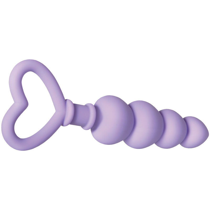Sweet Treat Heart-Shaped Silicone Beads – 6.15" Flexible Graduated Butt Plug > Anal Range > Anal Beads