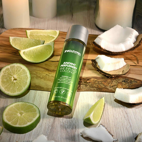 Evolved Anoint Perfumery (Lime Infused Coconut) – 120ml Massage Oil > Essentials > Massage Oil