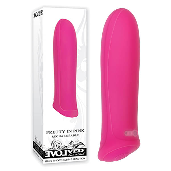 Pretty In 8.6 Centimeter USB Rechargeable Bullet Vibrator Pink BULLETS