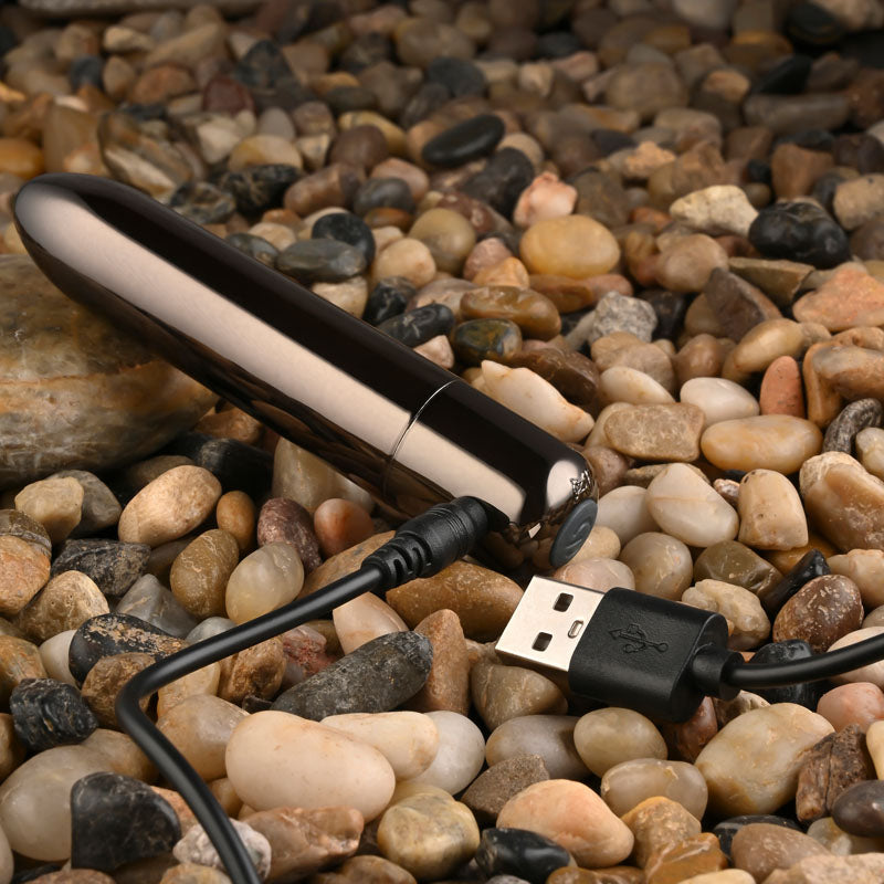 Evolved Real Simple (Black) – USB Rechargeable 10 cm Bullet Vibrator > Vibrators > Finger Vibrators