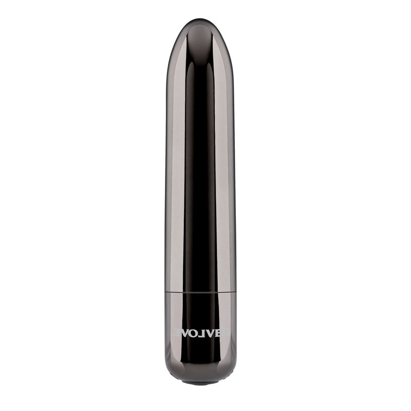 Evolved REAL SIMPLE - Black 10 cm USB Rechargeable Bullet Finger Stimulator