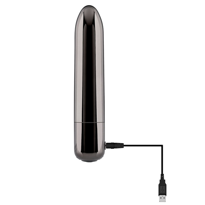 Evolved Real Simple (Black) – USB Rechargeable 10 cm Bullet Vibrator > Vibrators > Finger Vibrators