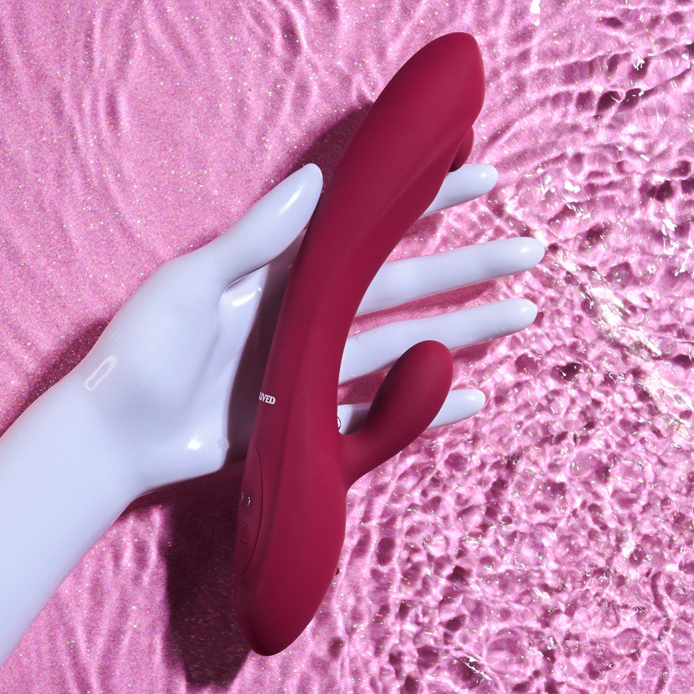Evolved JAMMIN' G Dual Vibrator 20.1cm Waterproof VIBRATORS-RABBIT
