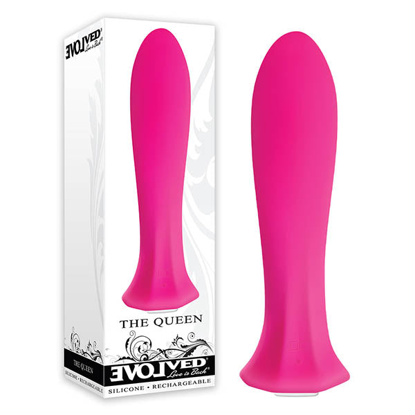 The Queen 12.7 Centimeter USB Rechargeable Bullet Vibrator Pink BULLETS