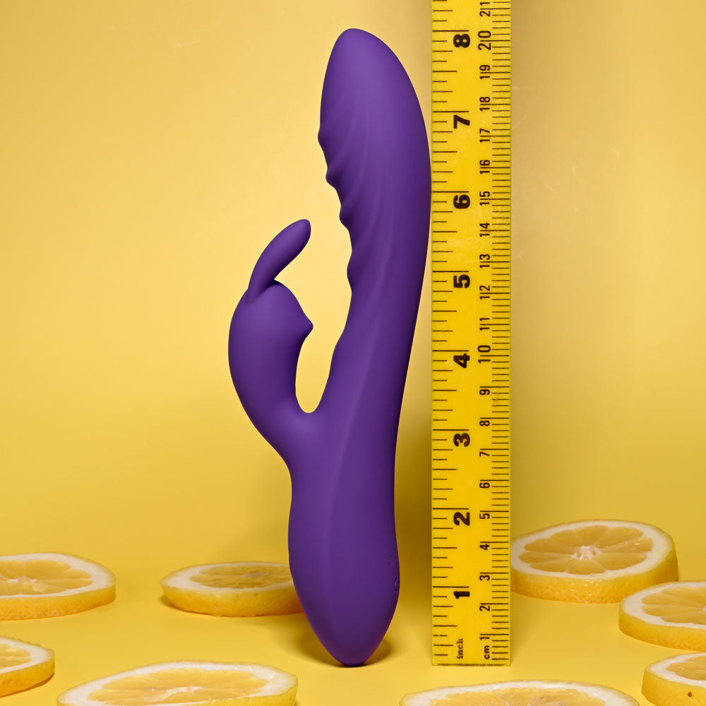 Evolved Wavy Rabbit Vibrator 20.6 cm USB Rechargeable Toy VIBRATORS-RABBIT