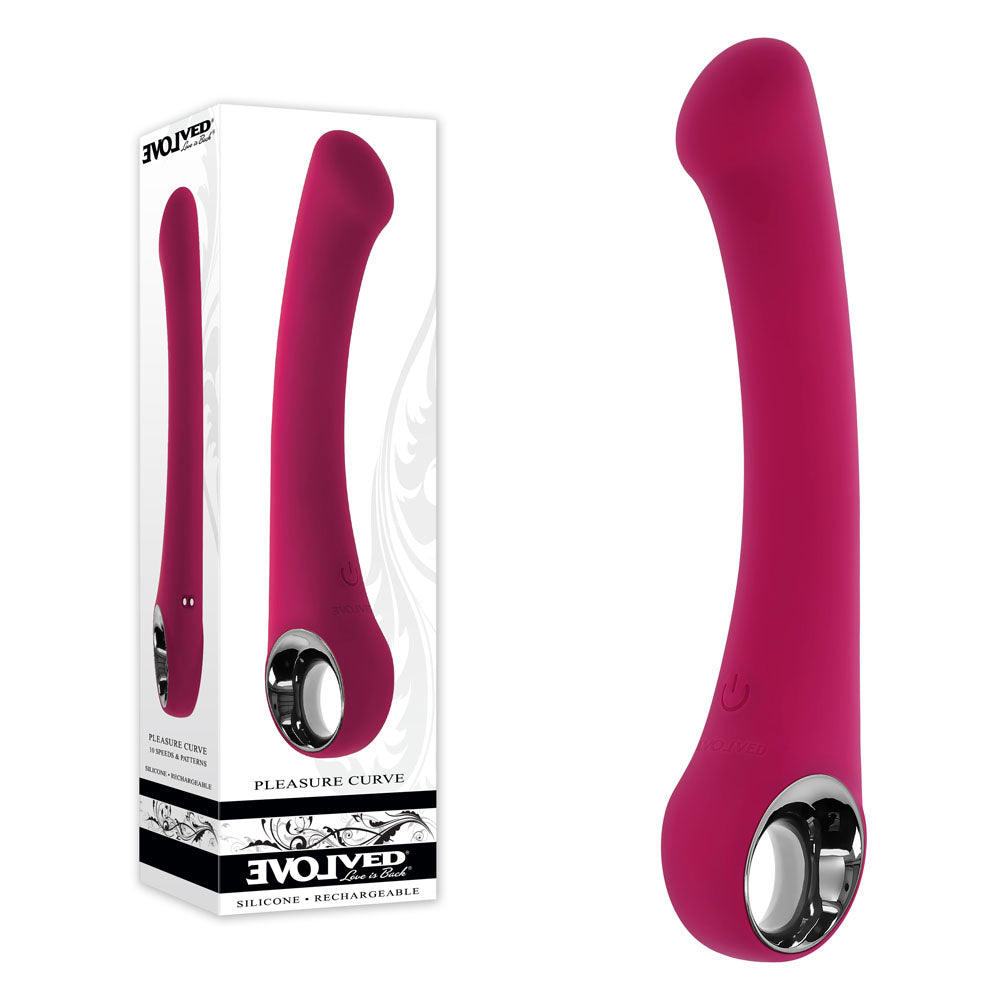 Evolved PLEASURE CURVE Multi-Speed G-Spot Vibe 19cm Red Vibrators