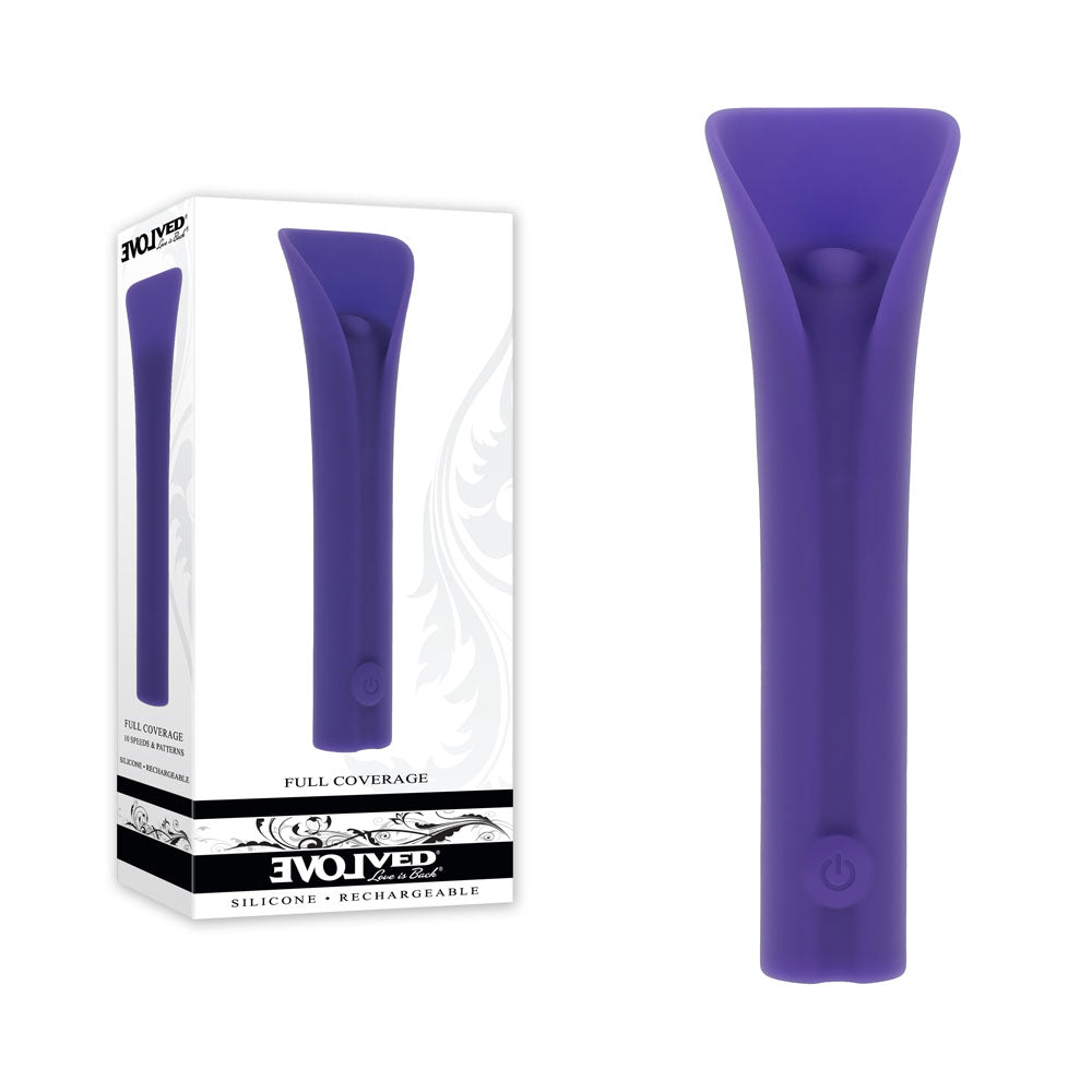 Evolved Full Coverage Stimulator Adult Sex Toy Purple Vibrators