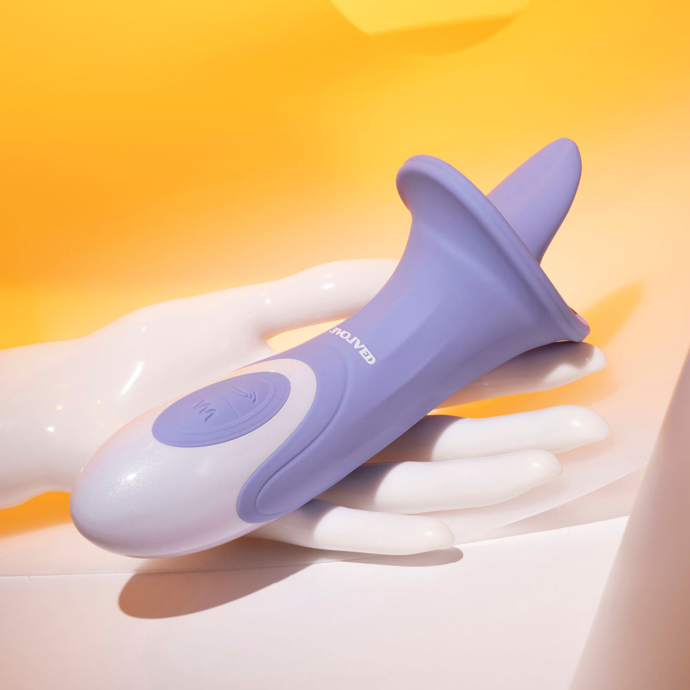 Evolved Lix and Kisses Purple Rechargeable Flicking Tongue Stimulator STIMULATORS