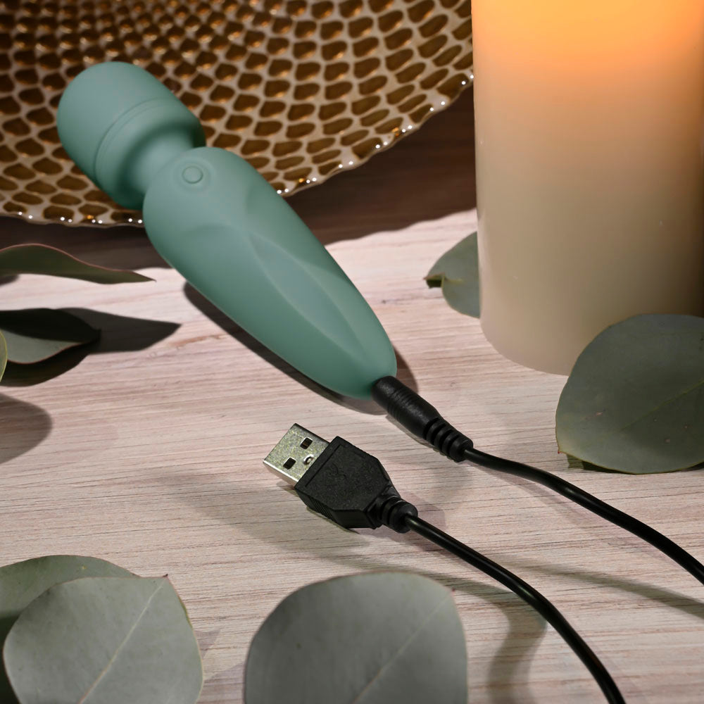 Evolved Rumble Wand Olive Green Mini Massager Electric Massager