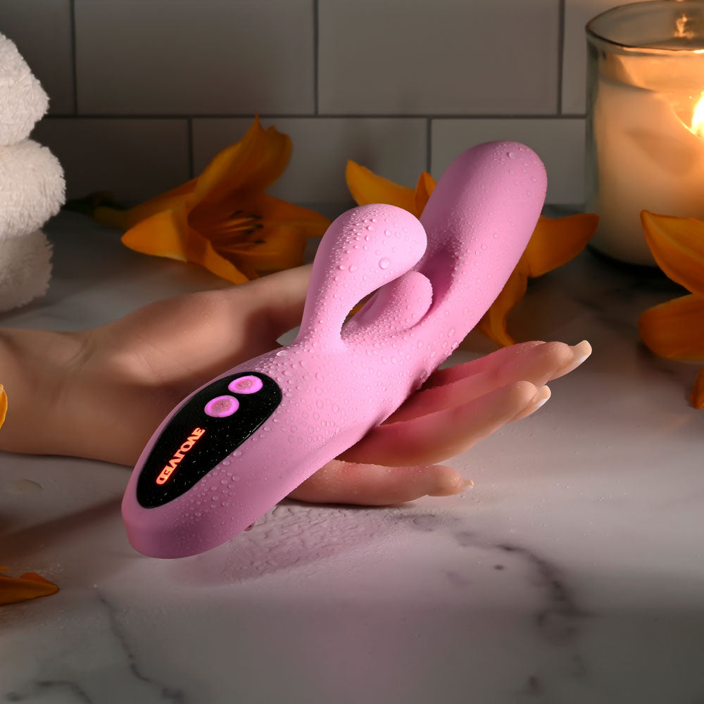 Evolved Push The Button – USB Rechargeable 23.5 cm Rabbit Vibrator > Vibrators > Ladies > Rabbit