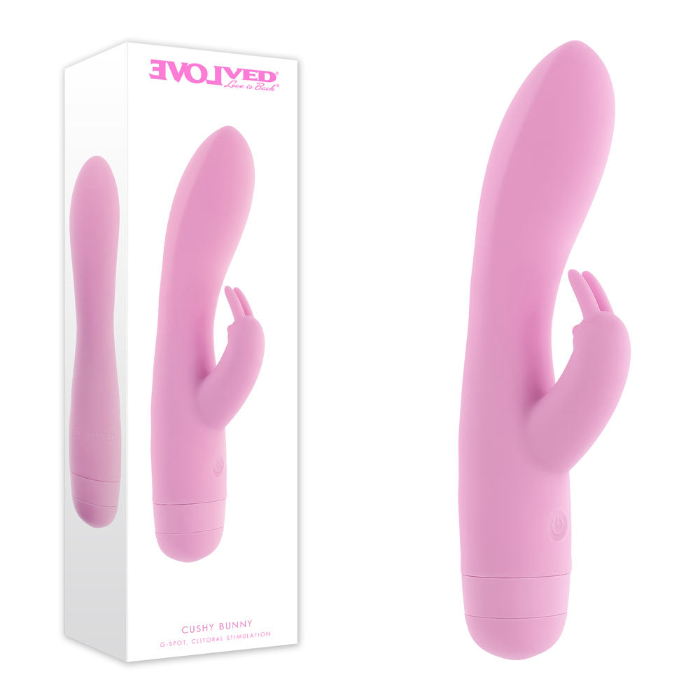 Evolved Cushy Bunny – USB Rechargeable Rabbit Vibrator 19.1 cm > Vibrators > Ladies > Rabbit Main image