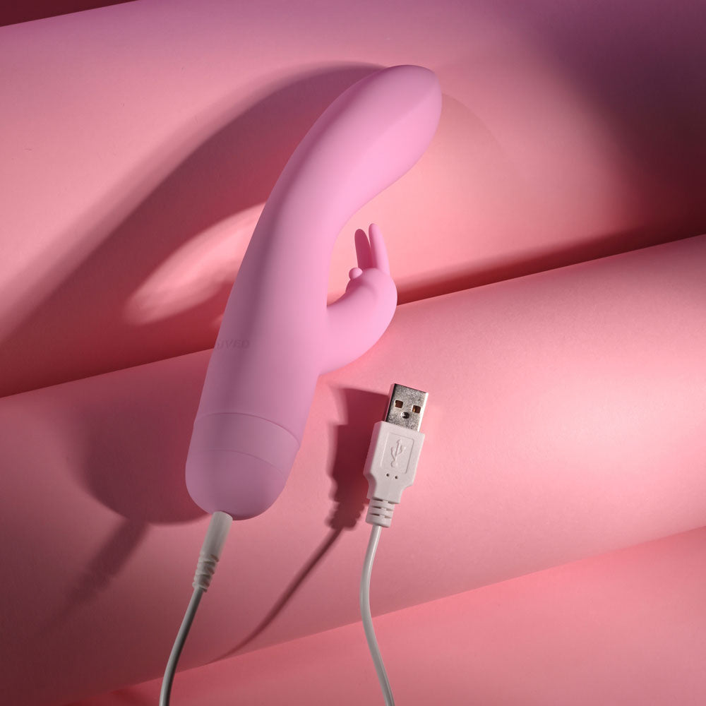 Evolved Cushy Bunny 19.1cm USB Rechargeable Silicone Rabbit Vibrator > Vibrators > Ladies > Rabbit