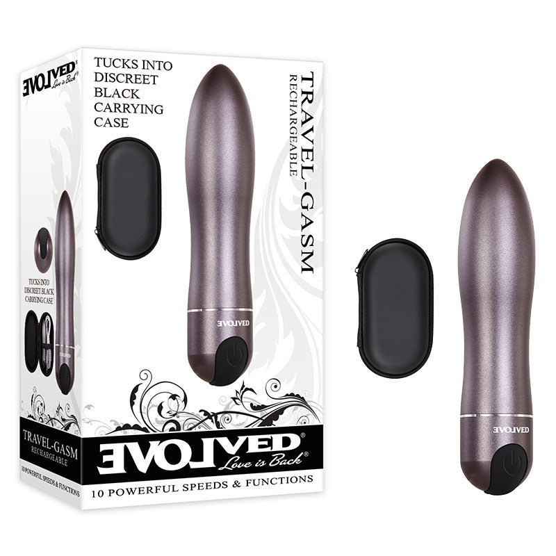 Evolved Travel-Gasm (Gray) – Waterproof Bullet Vibrator > Vibrators > Mini Vibrators