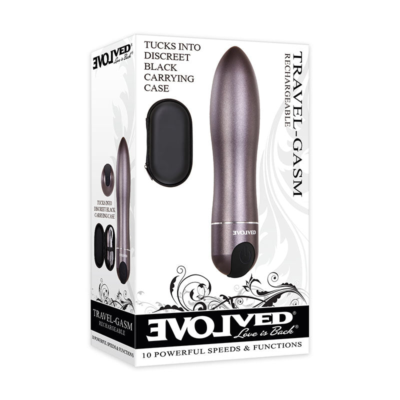 Evolved Travel-Gasm (Gray) – Waterproof Bullet Vibrator > Vibrators > Mini Vibrators