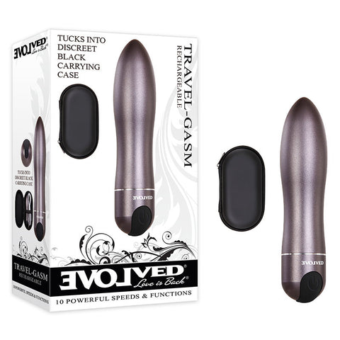 Evolved Travel-Gasm (Gray) – Waterproof Bullet Vibrator > Vibrators > Mini Vibrators